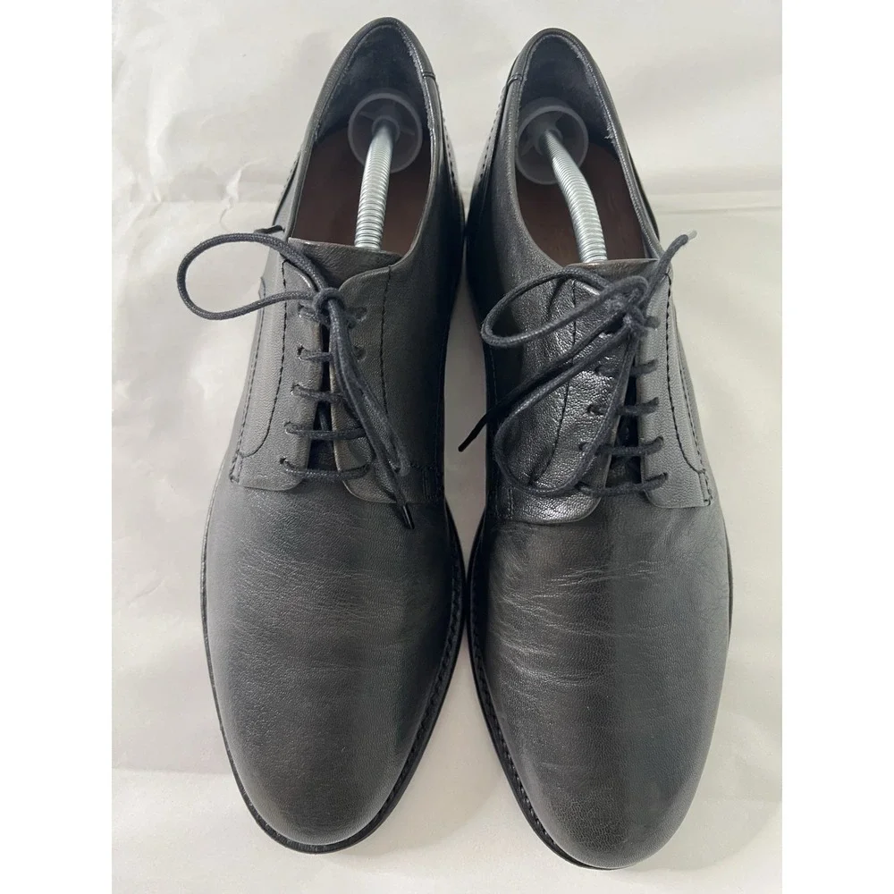 Frye Mens Corey Oxford Lace Up Goat Leather Black Casual Dress Wedding Shoes 11M